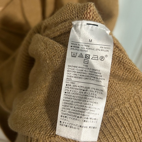 Banana Republic Tan Button Front Cardigan Sweater - Picture 2 of 4